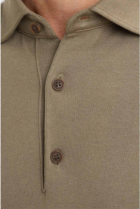 Vanguard long sleeve polo cotton modal