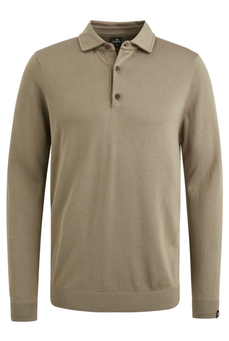 Vanguard long sleeve polo cotton modal