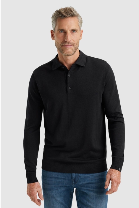 Vanguard long sleeve polo cotton modal