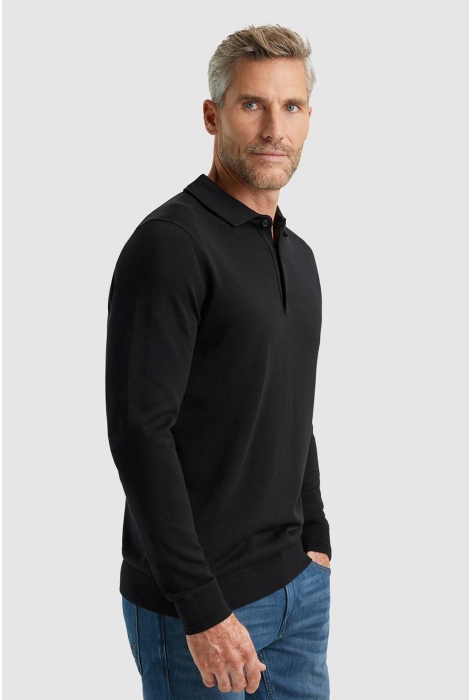 Vanguard long sleeve polo cotton modal