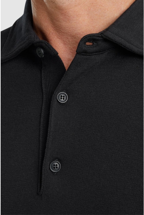 Vanguard long sleeve polo cotton modal