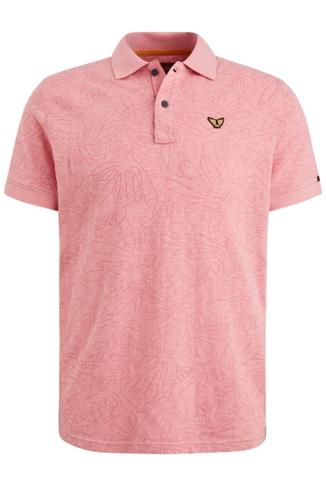 PME legend short sleeve polo slub jersey prin