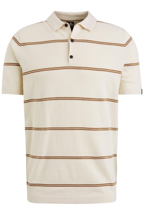 Vanguard short sleeve polo cotton linen ble