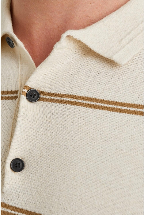 Vanguard short sleeve polo cotton linen ble