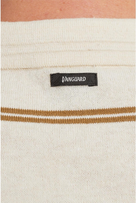 Vanguard short sleeve polo cotton linen ble