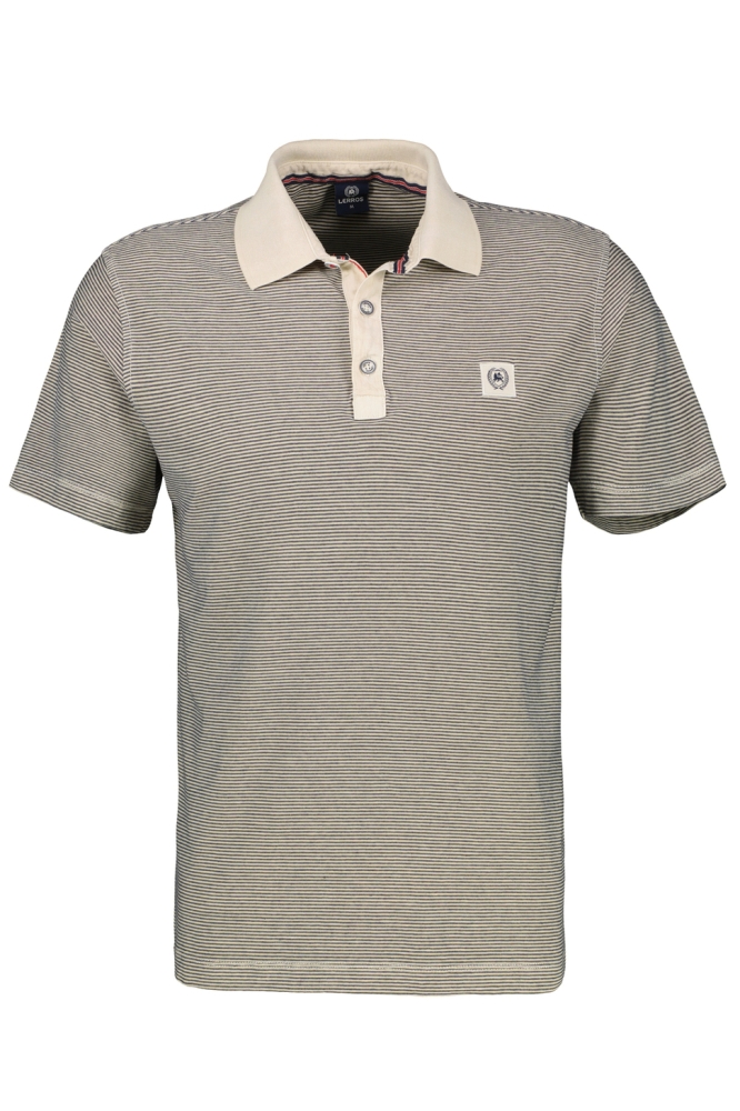 GESTREEPT POLOSHIRT 2523211 106 Bone White