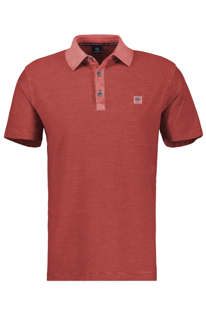 GESTREEPT POLOSHIRT 2523211 331 Earth Red