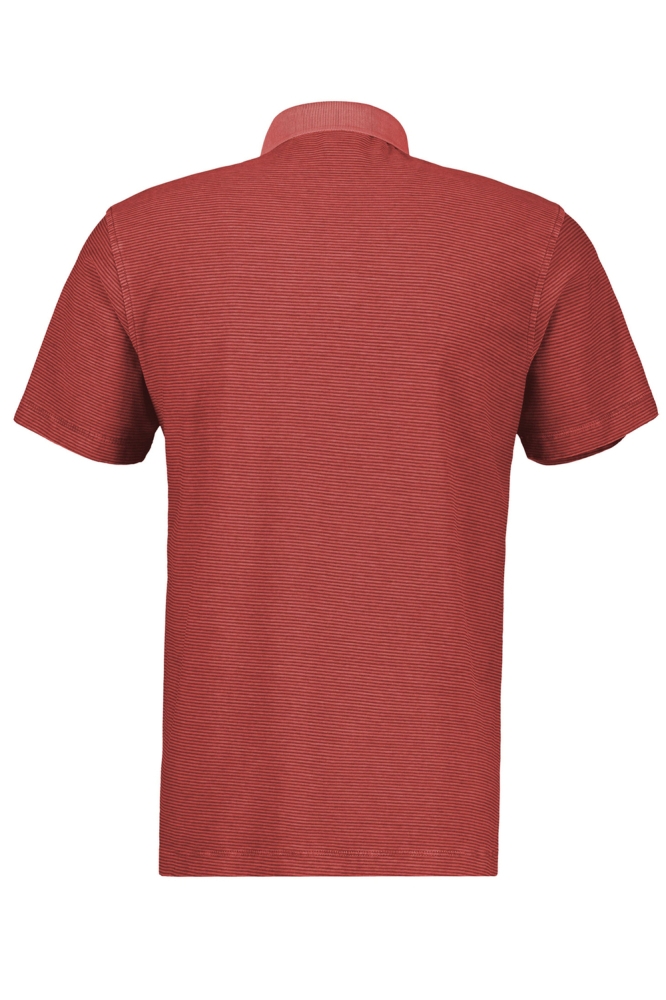 GESTREEPT POLOSHIRT 2523211 331 Earth Red