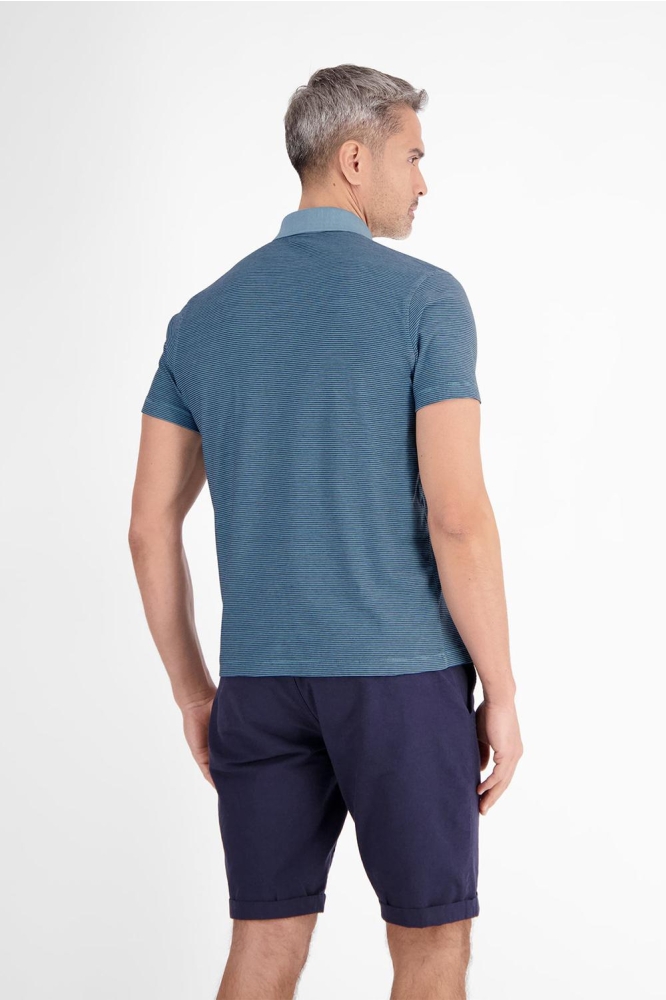 GESTREEPT POLOSHIRT 2523211 443 Crispy Blue