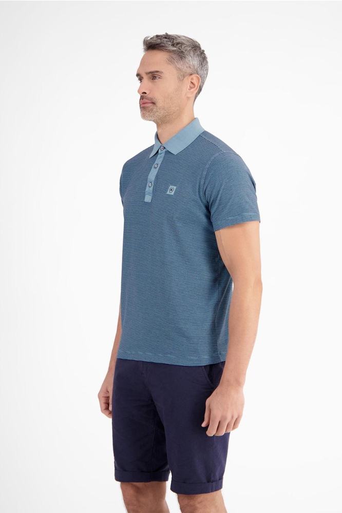 GESTREEPT POLOSHIRT 2523211 443 Crispy Blue