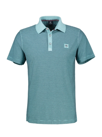 Lerros Polo GESTREEPT POLOSHIRT 2523211 456 Coastal Blue