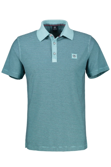 Lerros Polo GESTREEPT POLOSHIRT 2523211 456 Coastal Blue