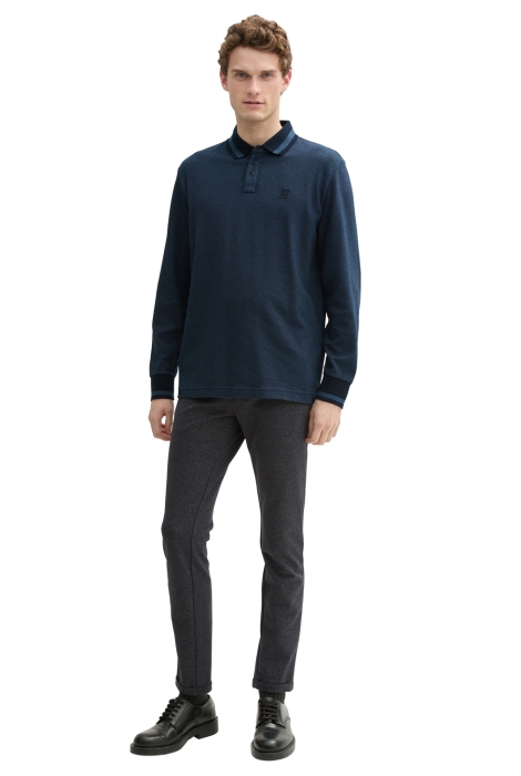 Tom Tailor structured longsleeve polo