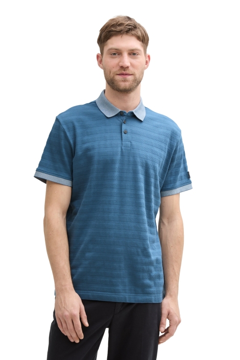 Tom Tailor structured stripe polo