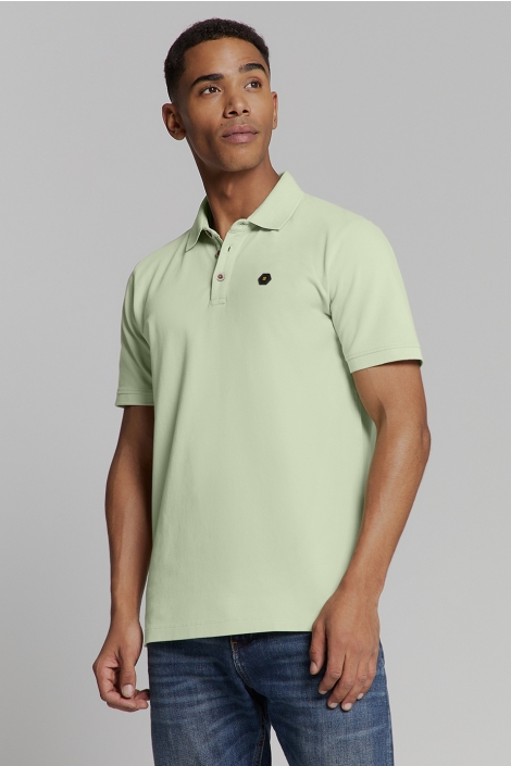 NO-EXCESS polo pique garment dyed