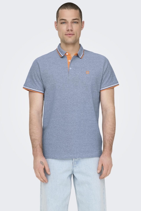 Only & Sons onsfletcher life slim ss polo noos