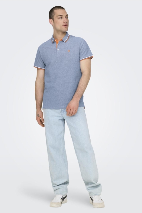 Only & Sons onsfletcher life slim ss polo noos