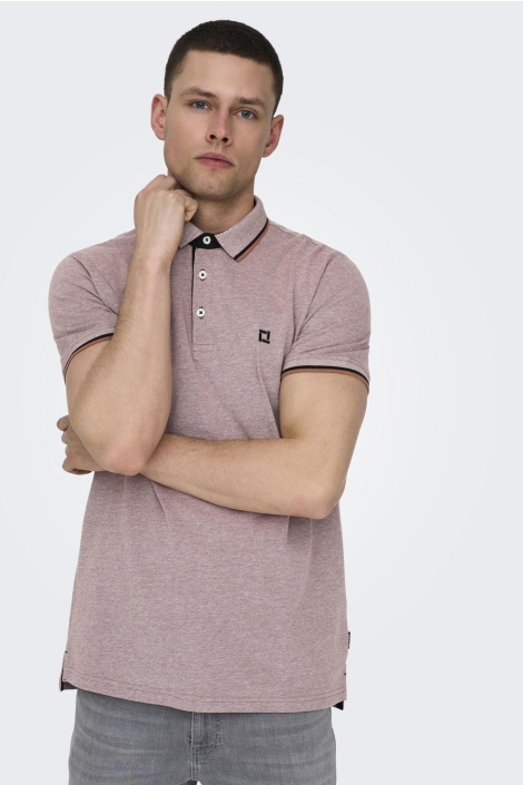 Only & Sons onsfletcher life slim ss polo noos