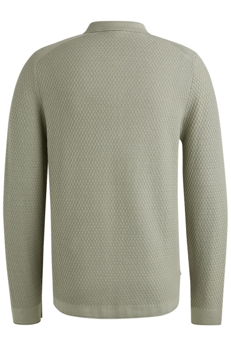 Cast Iron long sleeve polo cotton modal