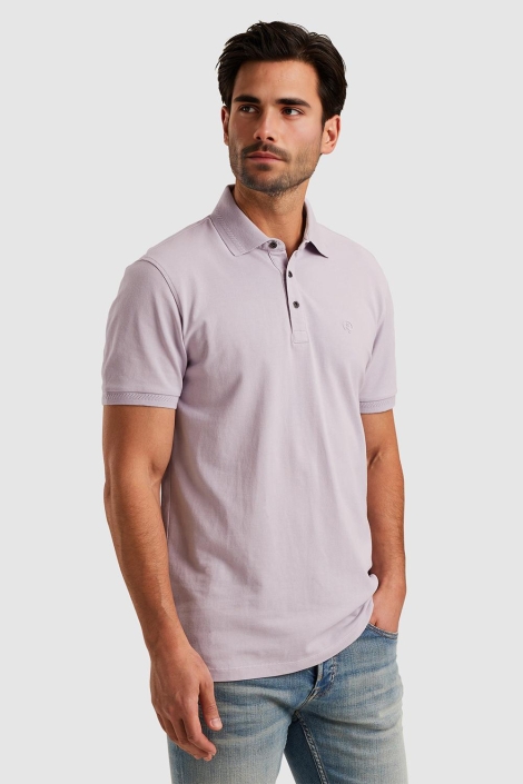 Cast Iron short sleeve polo fine pique essen