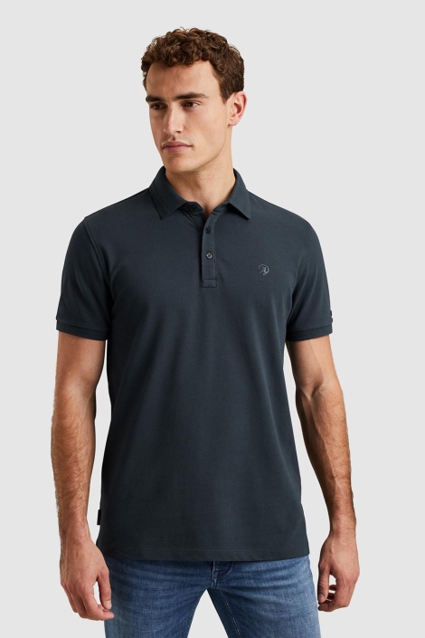 Cast Iron short sleeve polo fine pique essen