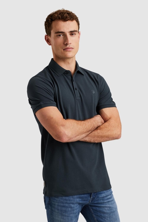 Cast Iron short sleeve polo fine pique essen