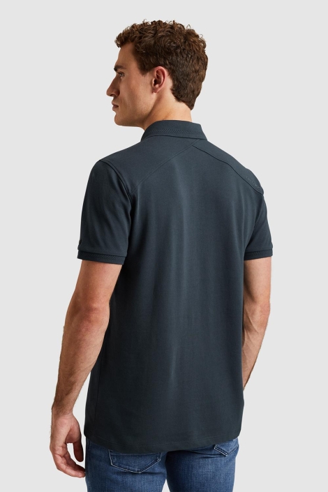 Cast Iron short sleeve polo fine pique essen