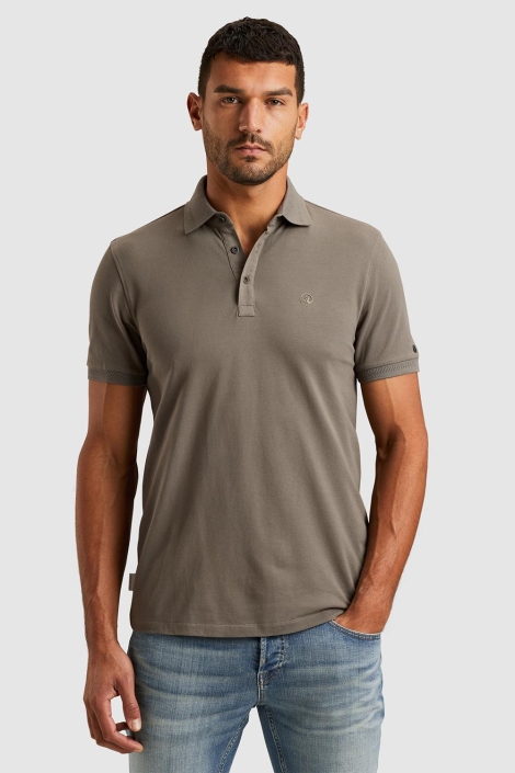 Cast Iron short sleeve polo fine pique essen