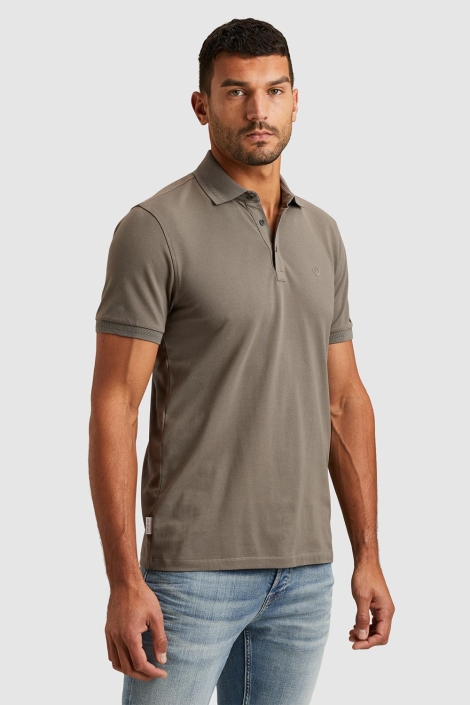 Cast Iron short sleeve polo fine pique essen