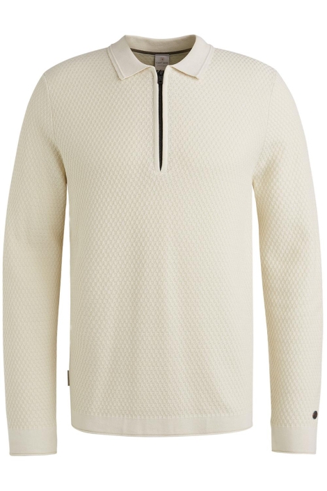 Cast Iron long sleeve polo cotton modal