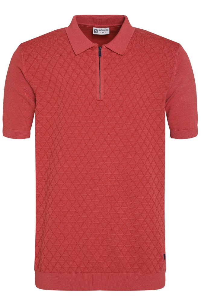 GESTRUCTUREERDE POLO 235524 4000 deep coral