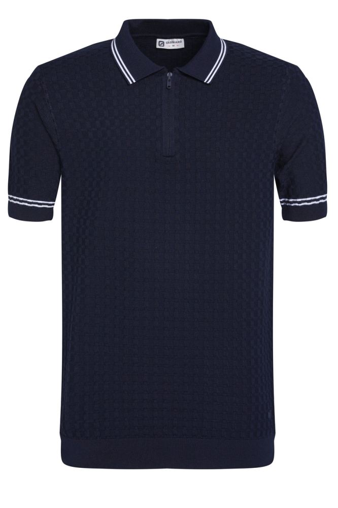 GESTRUCTUREERDE POLO 235525 301 navy