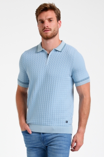 Gabbiano Polo GESTRUCTUREERDE POLO 235525 4001 bright blue