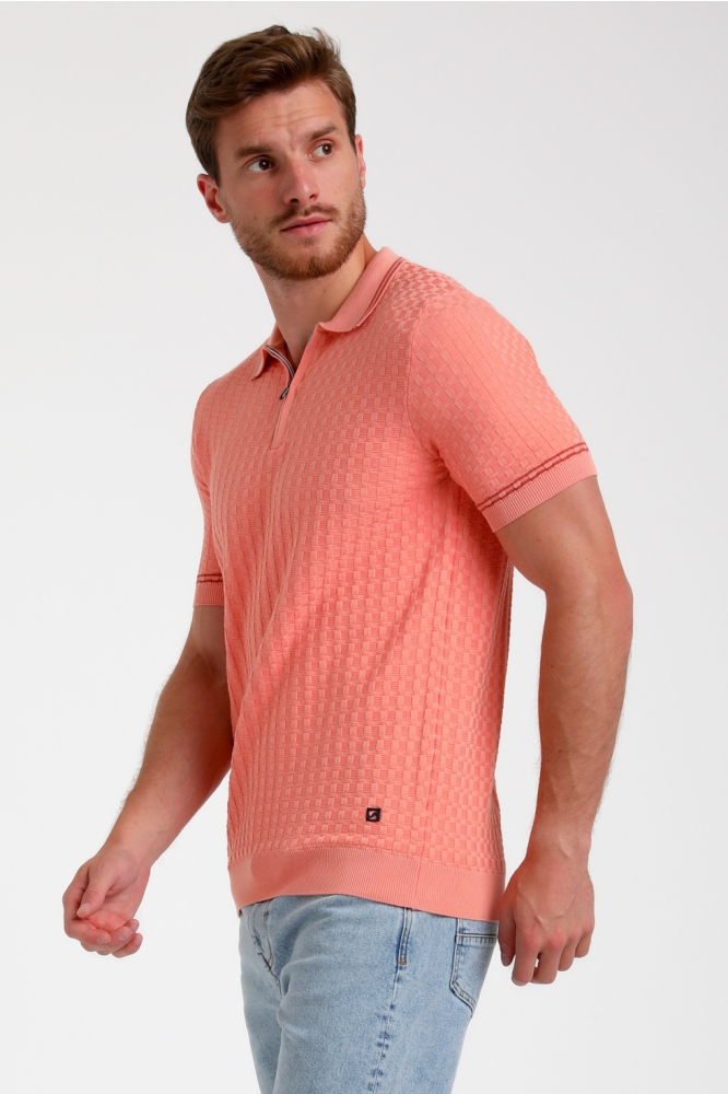 GESTRUCTUREERDE POLO 235525 4002 light coral