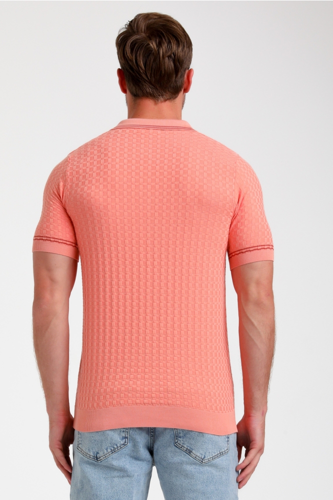 GESTRUCTUREERDE POLO 235525 4002 light coral