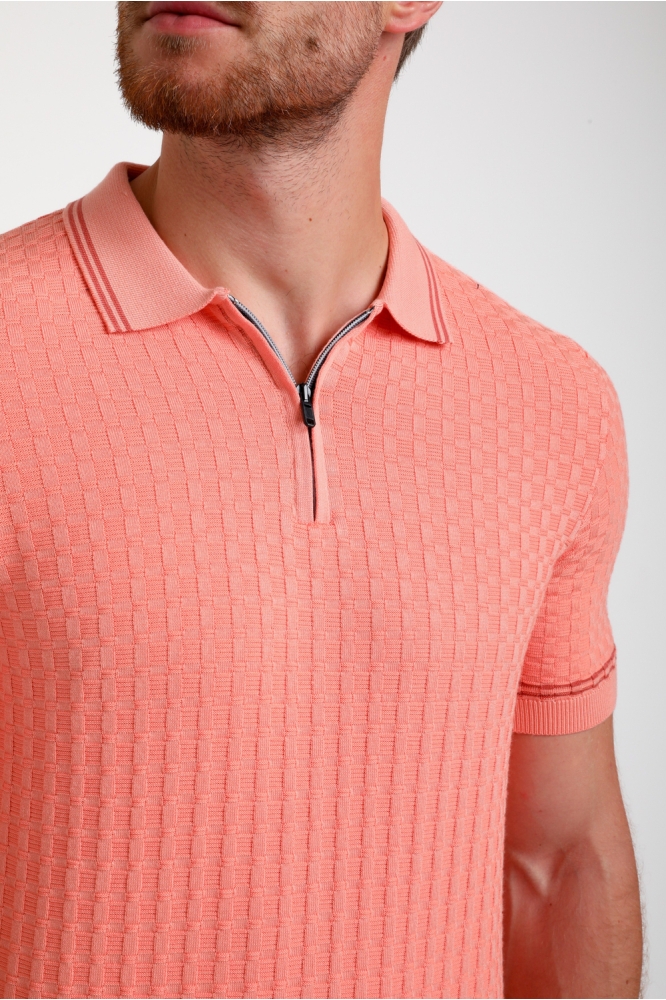 GESTRUCTUREERDE POLO 235525 4002 light coral