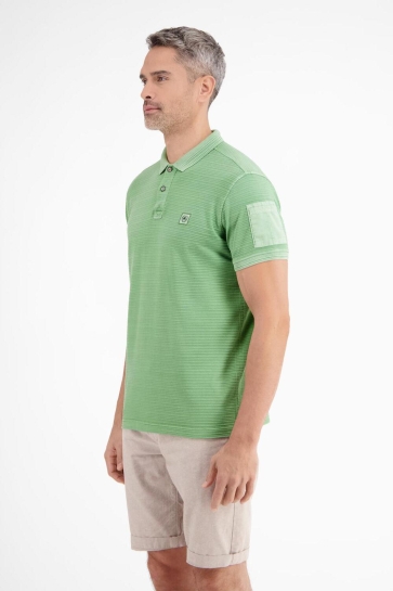 Lerros Polo POLOSHIRT MET TONALE STREPEN 2533238 612 SAGE GREEN