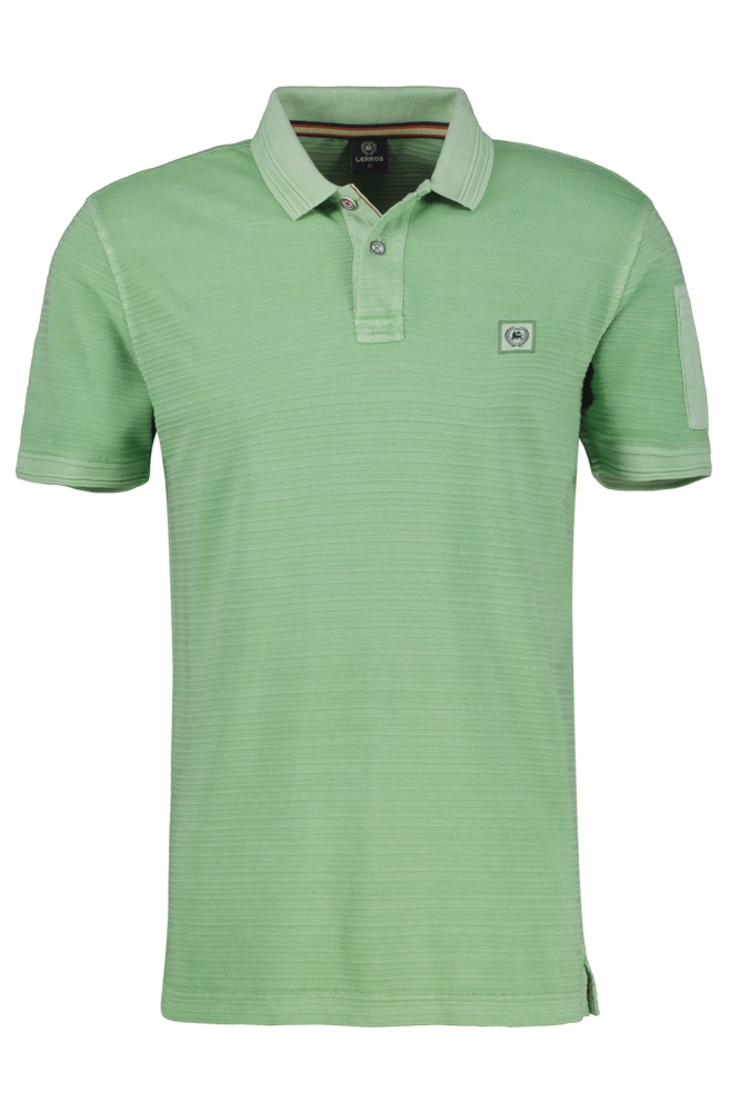 POLOSHIRT MET TONALE STREPEN 2533238 612 SAGE GREEN