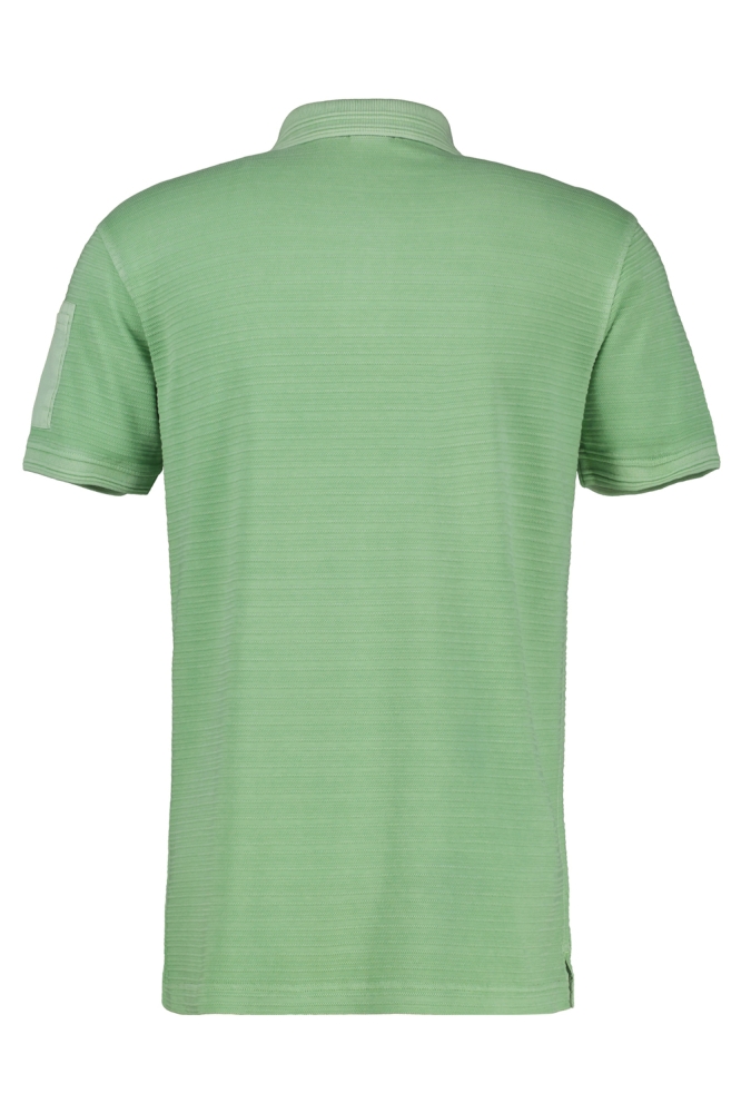 POLOSHIRT MET TONALE STREPEN 2533238 612 SAGE GREEN