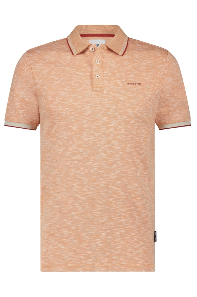 GEMELEERDE POLO MET STREEPDETAILS 46115404 2600