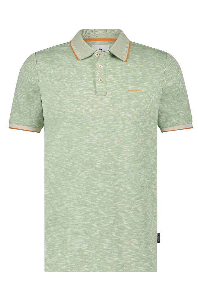 GEMELEERDE POLO MET STREEPDETAILS 46115404 3600