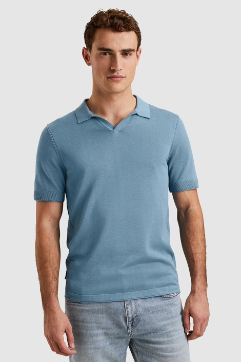 Cast Iron short sleeve polo cotton modal