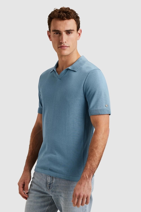 Cast Iron short sleeve polo cotton modal