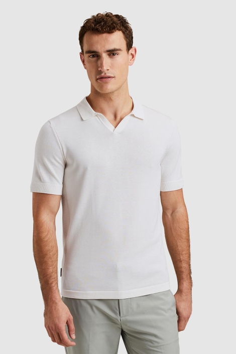 Cast Iron short sleeve polo cotton modal