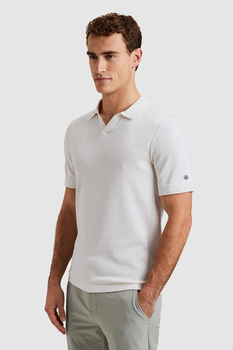 Cast Iron short sleeve polo cotton modal