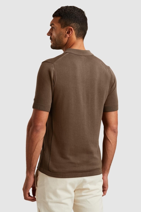 Cast Iron short sleeve polo cotton modal