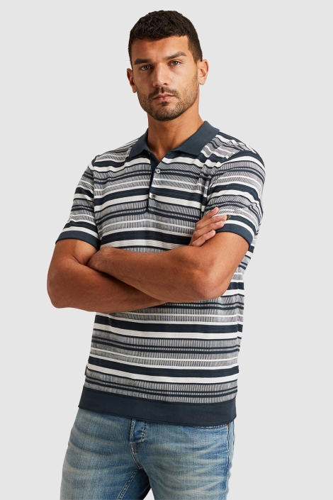 Cast Iron short sleeve polo cotton modal