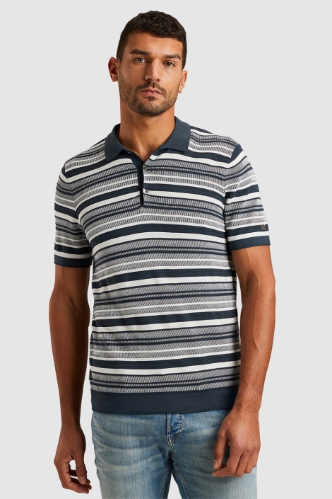 Cast Iron short sleeve polo cotton modal