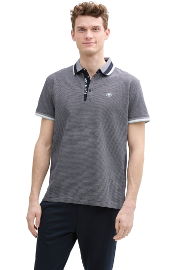 Tom Tailor Polo POLO MET RIBKRAAG 1045707XX10 37453