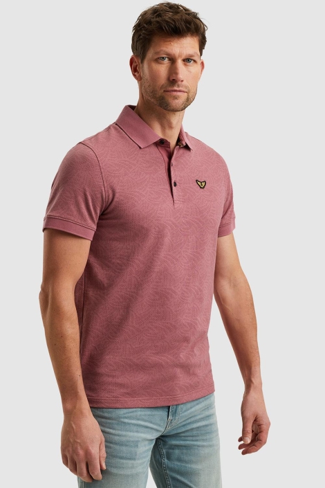 PME legend short sleeve polo jacquard jersey